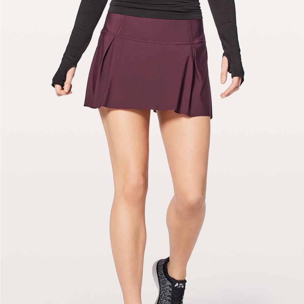 Lululemon Lost in the Pace Tennis Skirt in Dark Adobe